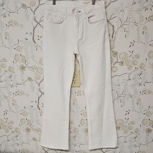 rag & bone Women's White Straight Leg Jeans